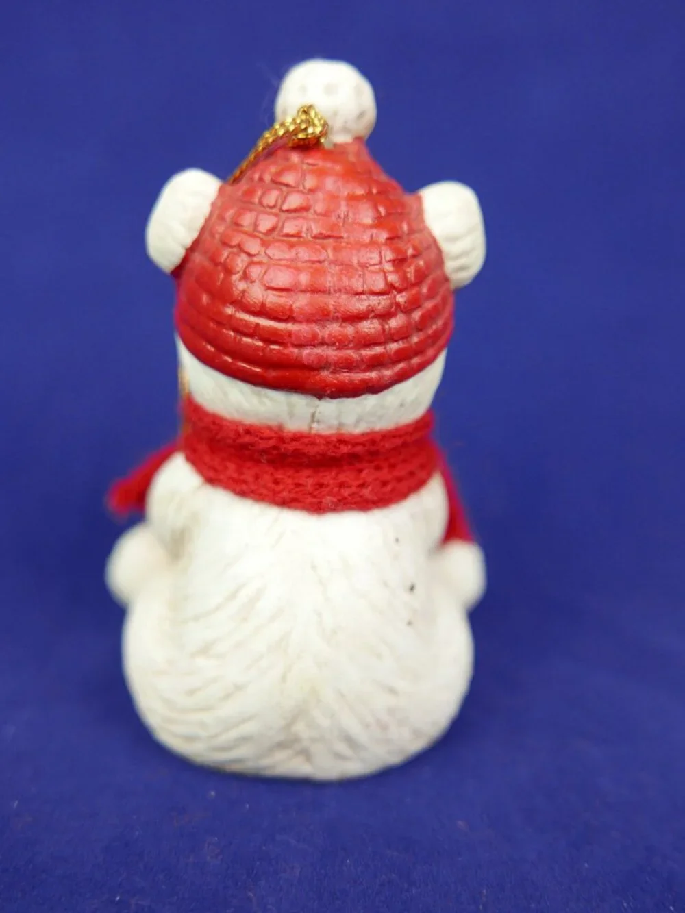 Vintage 1985 Jasco Lil Chimers Polar Bear Christmas Ornament Porcelain Bell 3